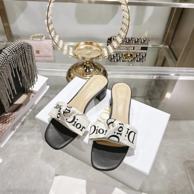 Dior Shoes for Dior Slippers for women Heel height:4cm #A65266