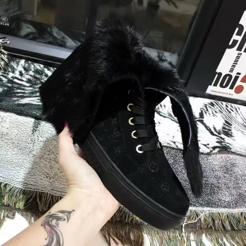 Louis Vuitton Fur Boots for Women Black/Red/Navy/Brown/White/Green Size 35-42 #A61354