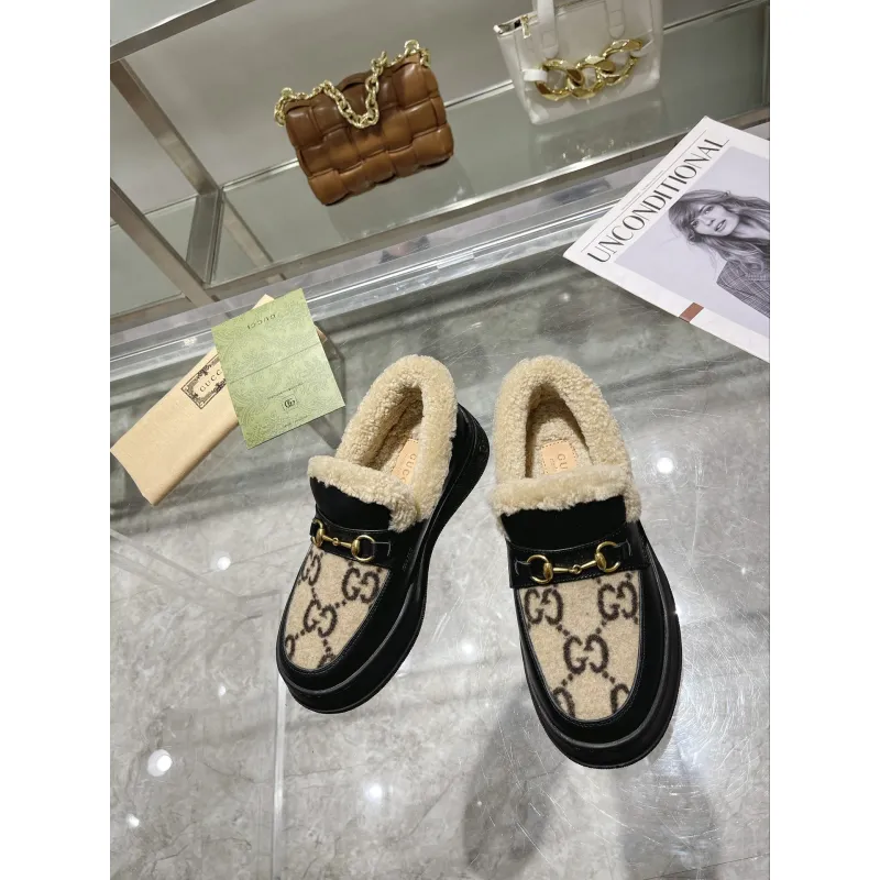 Gucci Shoes for Women Gucci Boots snow boots heel height:3cm #A58292