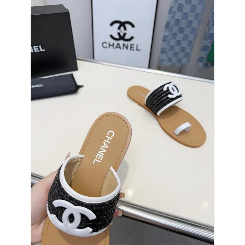 Chanel shoes for Womens Chanel slippers #A65137