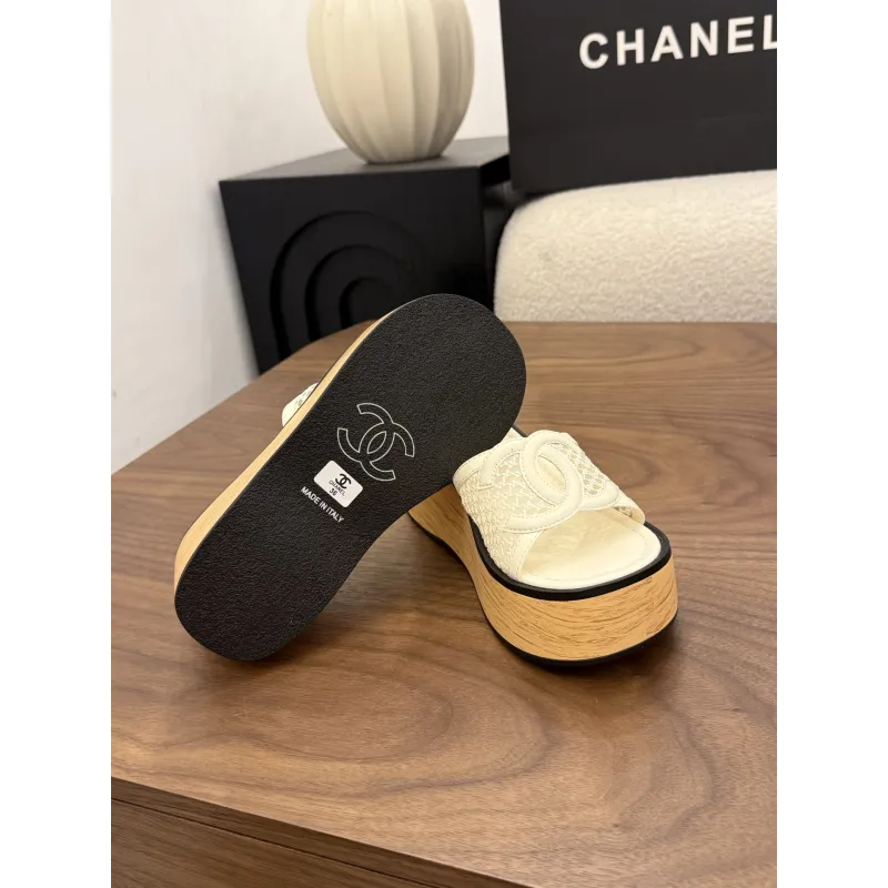Chanel shoes for Womens Chanel slippers #A65223