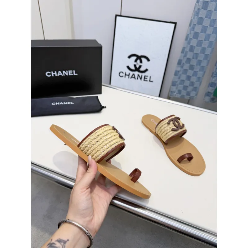 Chanel shoes for Womens Chanel slippers #A65138