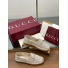 Gucci Shoes for Women Gucci Flats Horsebit GG Canvas espadrilles in burgundy #A49568