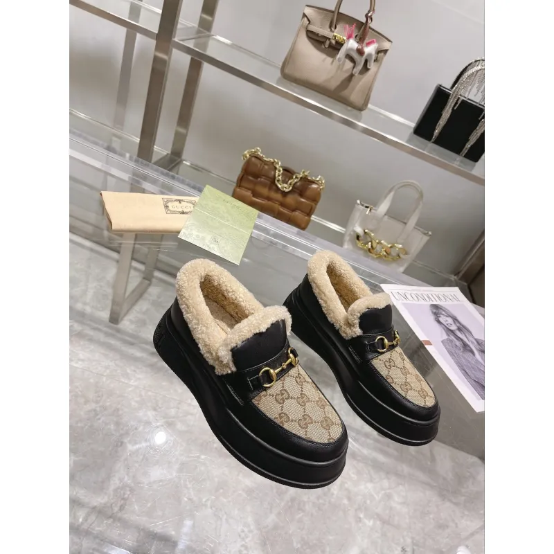 Gucci Shoes for Women Gucci Boots snow boots heel height:3cm #A58288 Gucci Shoes for Women Gucci Boots snow boots heel height:3cm #A58288