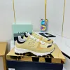 Chanel Denim Suede Calfskin Neon Orange CC Logo Trainers #A53211