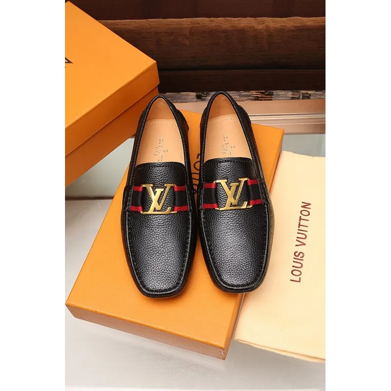 LV leather Shoes for MEN black #999849