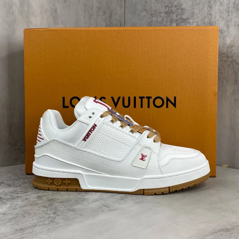 Louis Vuitton Couples White Low Top Sneakers #A54333