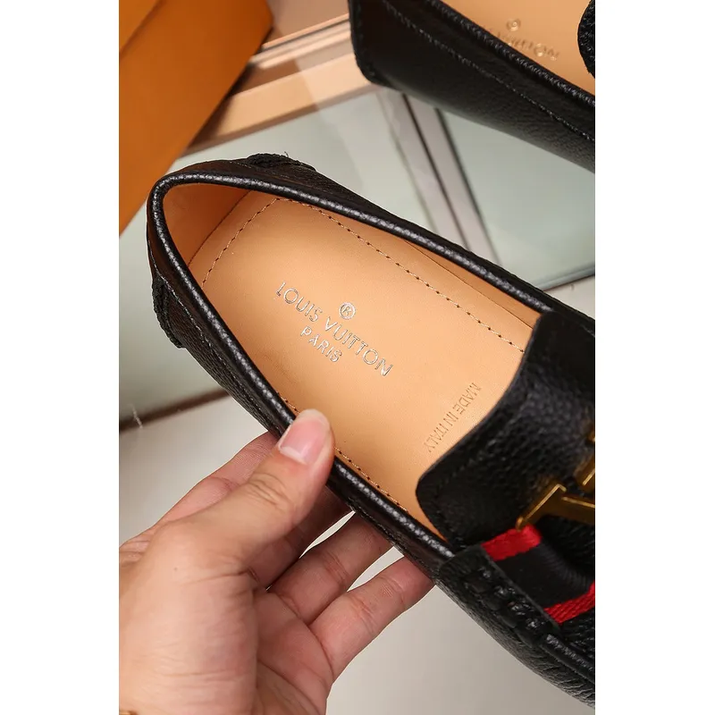 LV leather Shoes for MEN black #999849