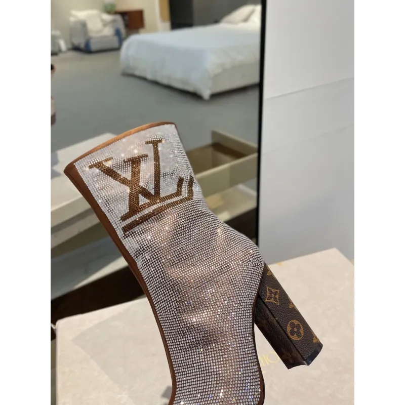Louis Vuitton Shoes for Womens Louis Vuitton boots heel height:10cm #A58318
