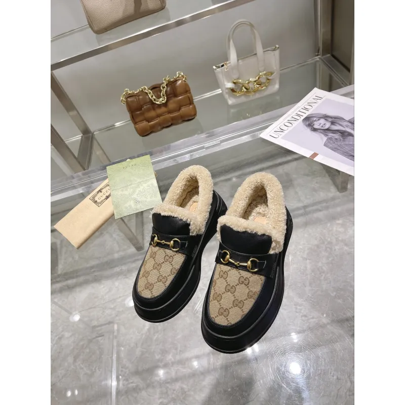 Gucci Shoes for Women Gucci Boots snow boots heel height:3cm #A58288 Gucci Shoes for Women Gucci Boots snow boots heel height:3cm #A58288