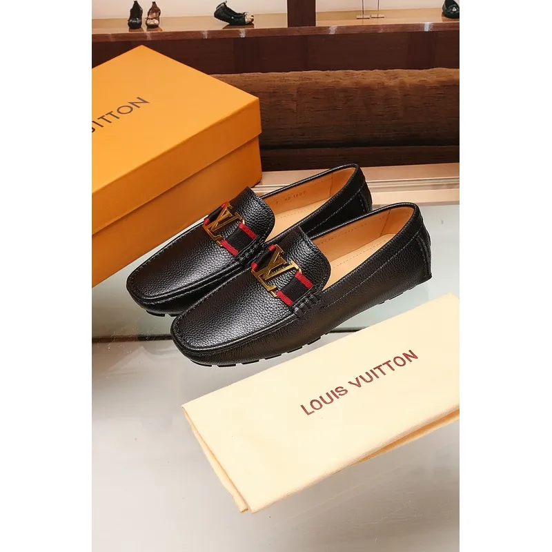 LV leather Shoes for MEN black #999849