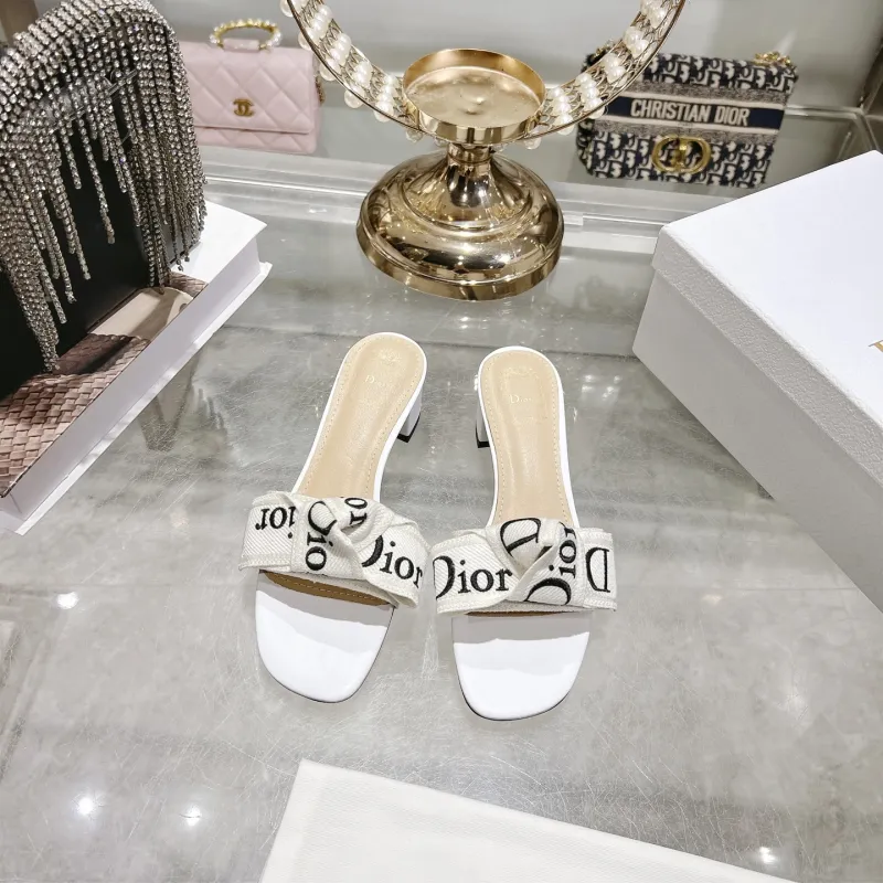 Dior Shoes for Dior Slippers for women Heel height:4cm #A65268 Dior Shoes for Dior Slippers for women Heel height:4cm #A65268