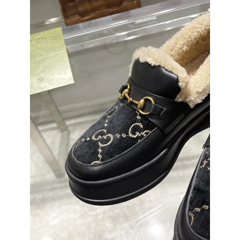 Gucci Shoes for Women Gucci Boots snow boots heel height:3cm #A58287 Gucci Shoes for Women Gucci Boots snow boots heel height:3cm #A58287