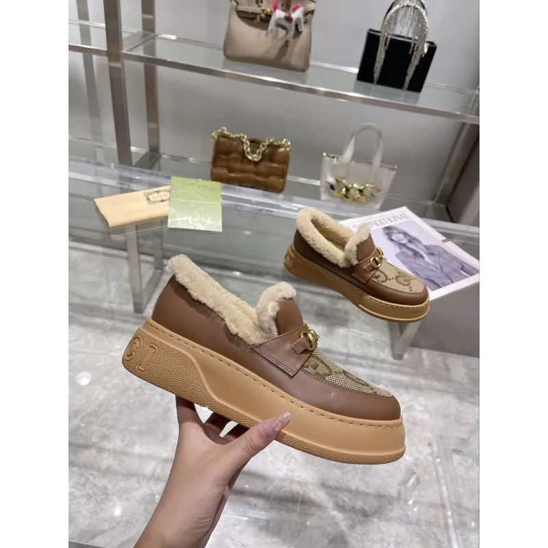 Gucci Shoes for Women Gucci Boots snow boots heel height:3cm #A58291 Gucci Shoes for Women Gucci Boots snow boots heel height:3cm #A58291