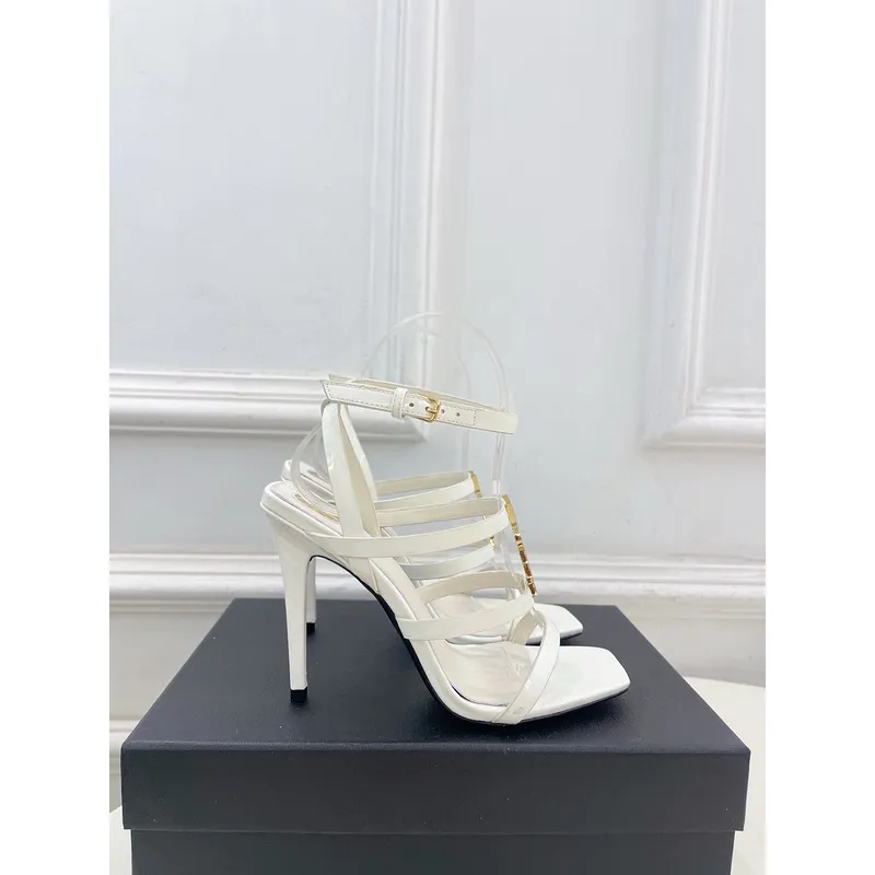YSL Shoes for Womens Stunning YSL Yellow Patent Leather Strappy High - Heel Sandals Heel height:10.5cm #A54191