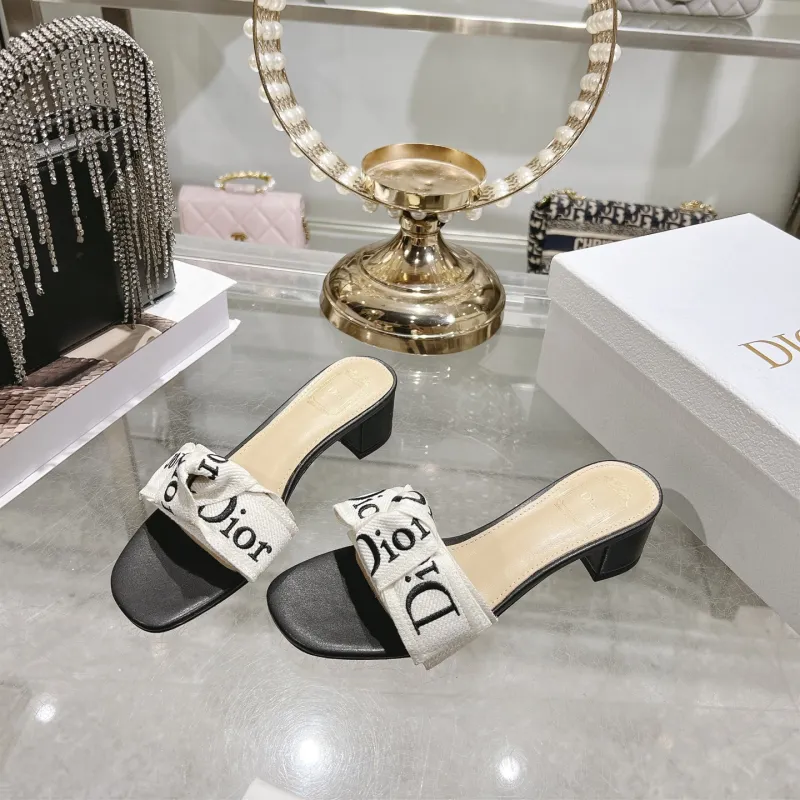 Dior Shoes for Dior Slippers for women Heel height:4cm #A65266