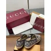 Gucci Shoes for Women Gucci Flats Horsebit GG Canvas espadrilles in burgundy #A49568