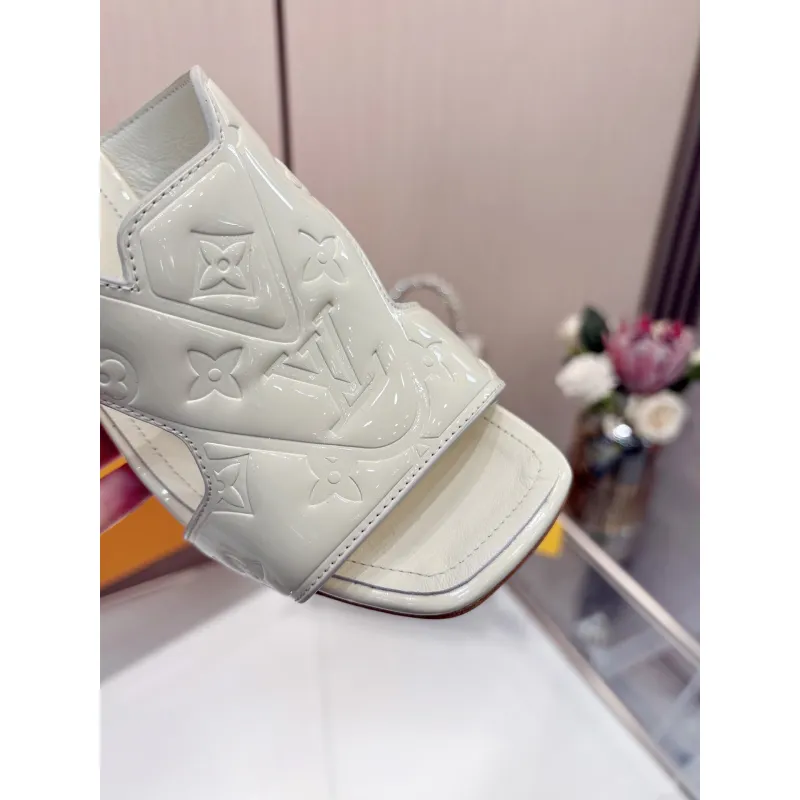 Louis Vuitton Shoes for Womens Louis Vuitton Slippers Heel height:9cm #A60934