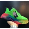 New Balenciaga 17FW Triple S Sneakers Mens Women Casual Shoes Triple S Clear Sole White Green Black Red Rainbow Sports Outdoor Dad Shoe #9875178