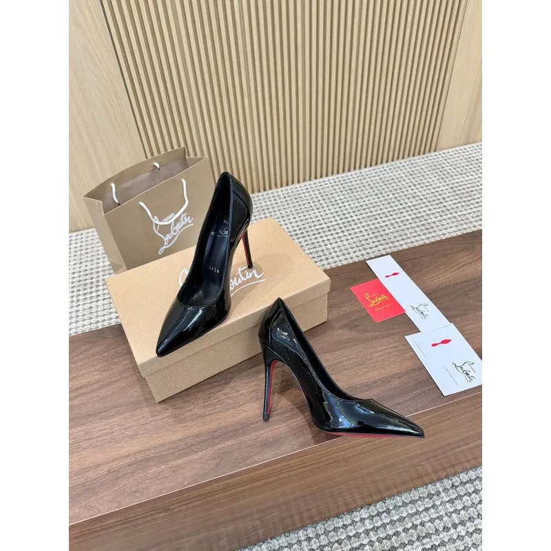 CL Redbottom Shoes for Womens CL Pumps 10cm #A46342