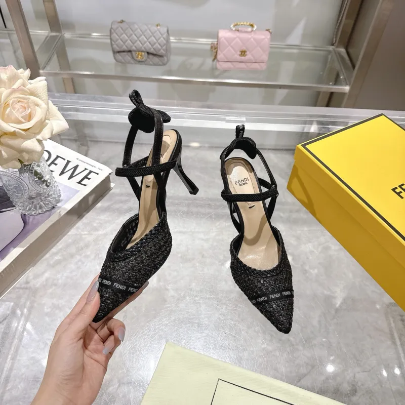 Fendi shoes for Fendi High-heeled shoes for women #A61805