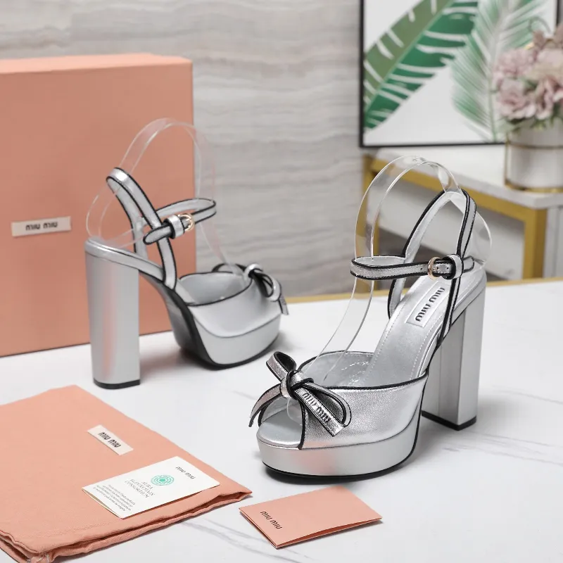 Miu Miu Shoes for MIUMIU High-heeled shoes for women Heel height:12cm #A61177