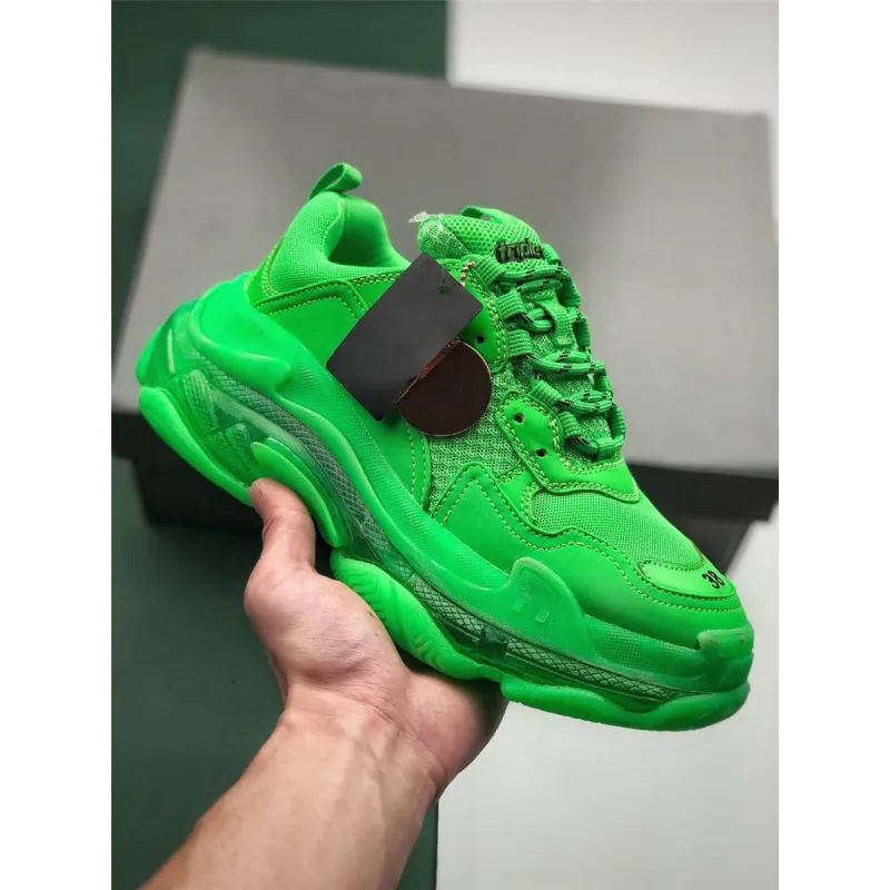 2021 Luxury Platform Ace 17FW men women Triple s Gym Red Blue Triple Black Low Old Dad Vintage Casual shoes Triple-S Sneakers #9130732