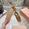 Miu Miu Bow Woven Suede & Leather Boat Shoes #A53179