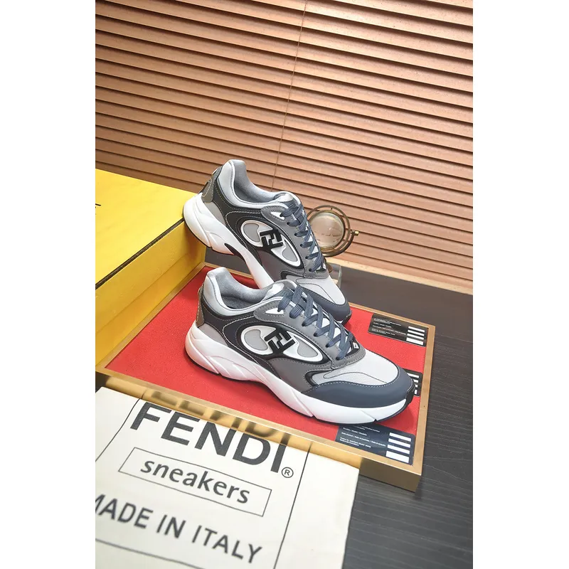 Fendi shoes for Mens Fendi Low-Top Sneakers Grey #A52994