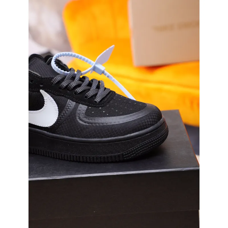 Nike x OFF-WHITE Air Force 1 shoes High Quality Black #999928119