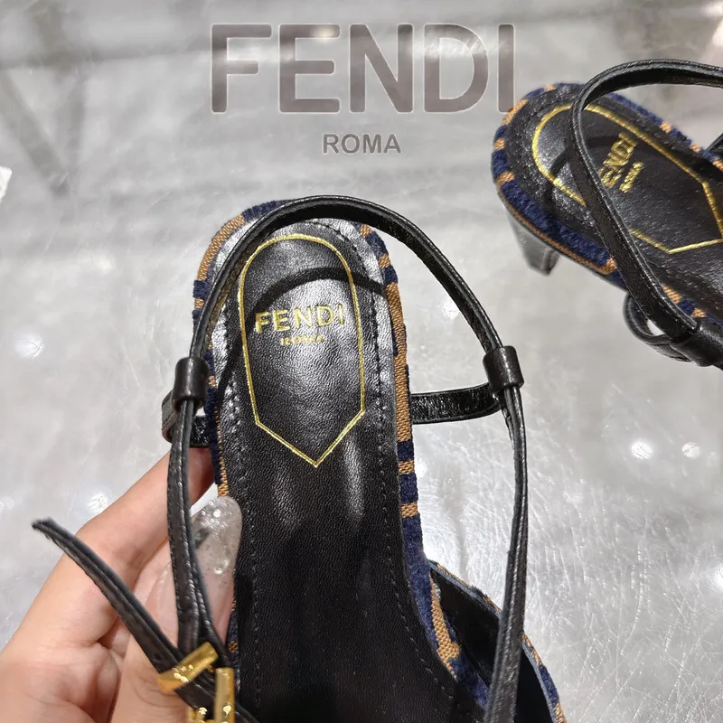 Fendi FF Logo Slingback Pumps Iconic Style Pointed Toe Elegance  Vibrant Colors Modern Luxury Footwear  women #A51721