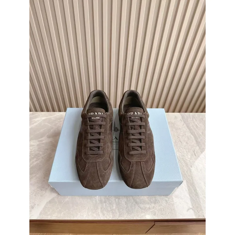Prada Shoes Prada Sneakers Prada Rank Suede T-Toe Retro Runner Sneakers #A53234