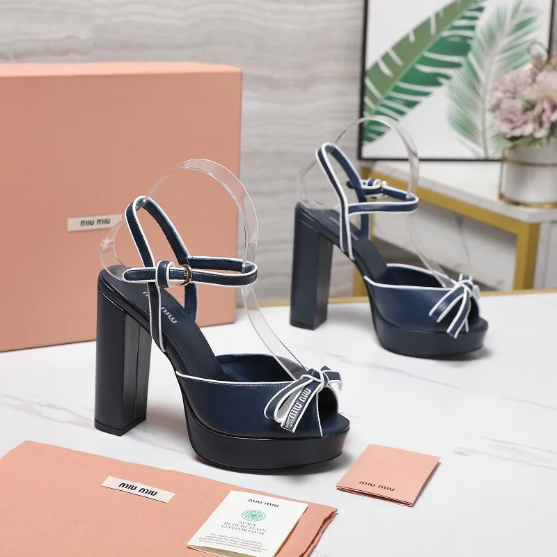 Miu Miu Shoes for MIUMIU High-heeled shoes for women Heel height:12cm #A61180