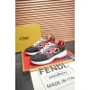 Fendi shoes for Mens Fendi New Domino Sneakers Grey/Red #A52995