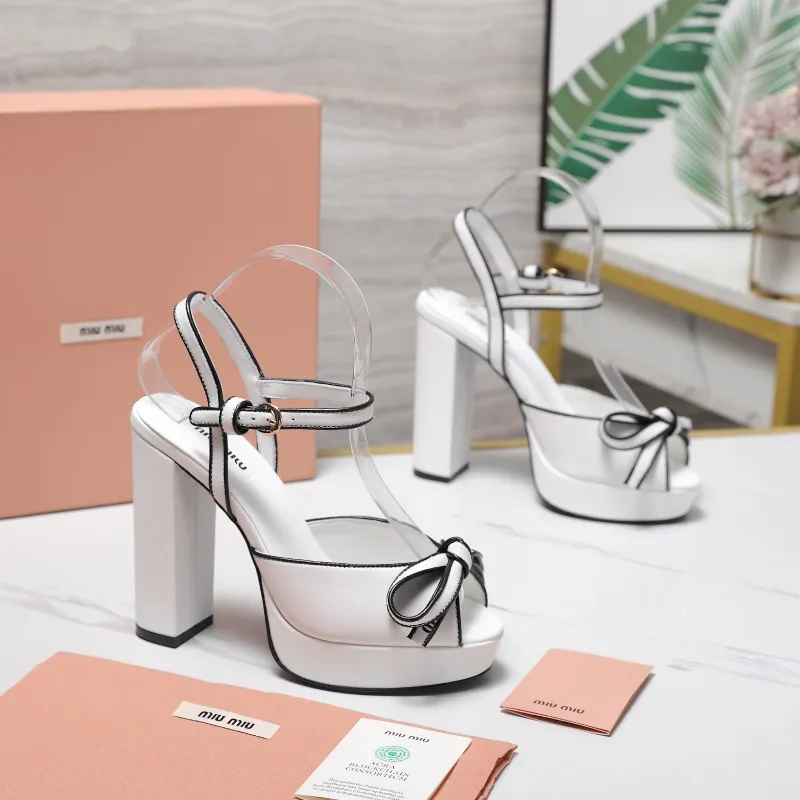 Miu Miu Shoes for MIUMIU High-heeled shoes for women Heel height:12cm #A61178