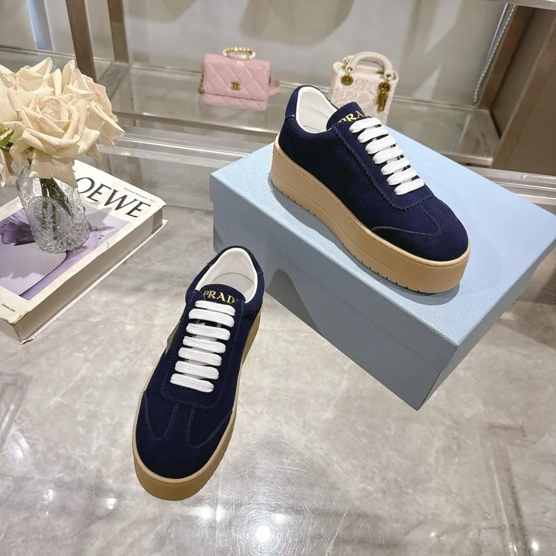 Top Prada Shoes for Womens Prada Sneakers Navy Blue 35-41 Size #A53001
