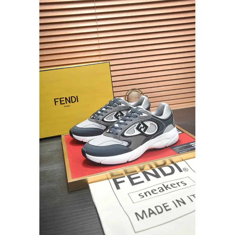 Fendi shoes for Mens Fendi Low-Top Sneakers Grey #A52994