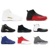 2018 Jordan With Box Mens and Womens Basketball Shoes Sneakers 12S XII Flu Game Royal Taxi French Blue for Men Sports Shoes High Cut #9115662