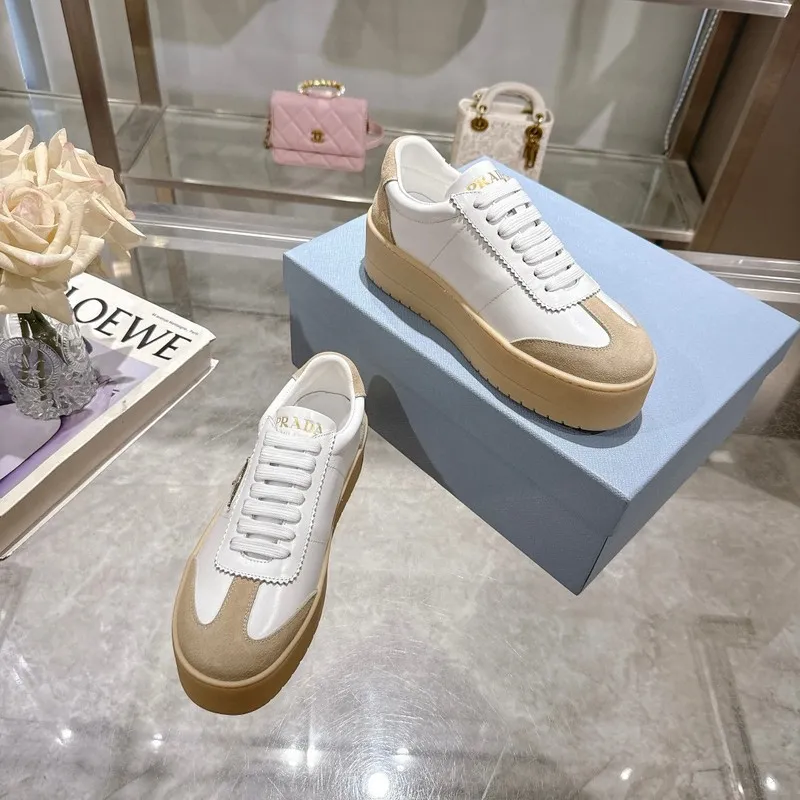 Replica Prada Shoes for Womens Prada Sneakers White Grey 35-41 Size #A53005 Replica Prada Shoes for Womens Prada Sneakers White Grey 35-41 Size #A53005