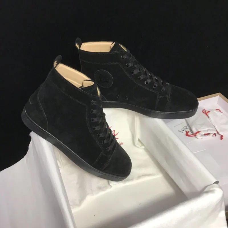 CL Redbottom Louis Orlato Suede Low/High Top Sneakers Black #999929911