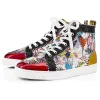 2020 CL Redbottom red bottoms men women fashion luxury designer shoes spike high top sneakers black white bred grey leather suede flats casual shoe #9874153