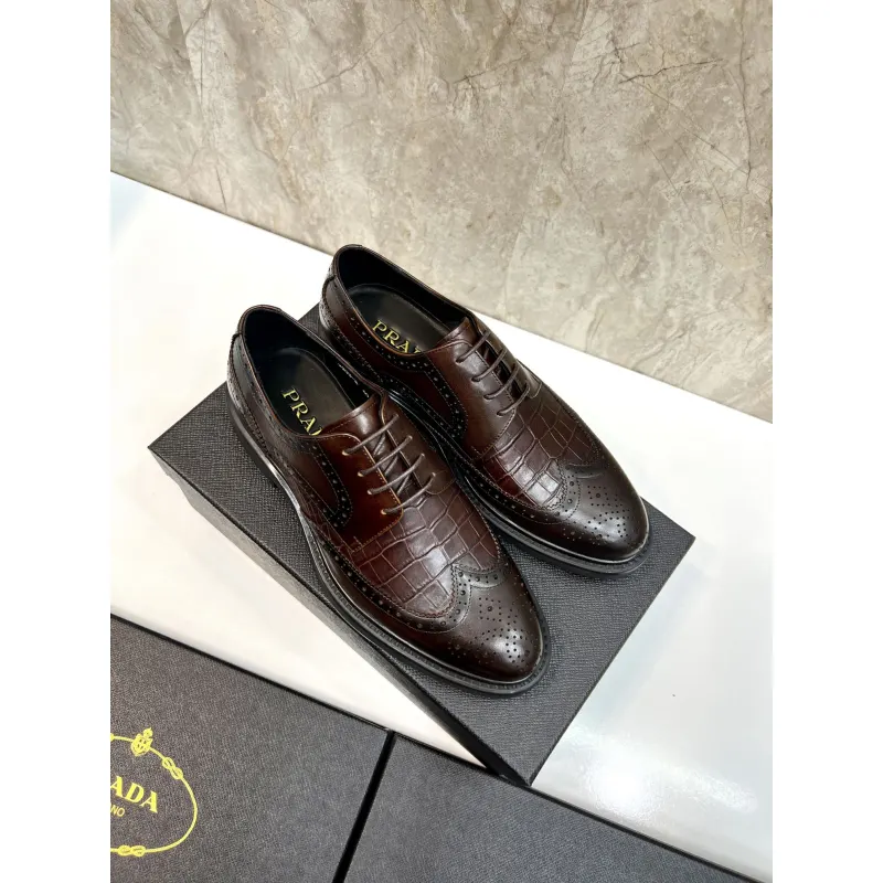 Replica Prada Shoes for Mens Fashionable Formal Leather Shoes #A23699