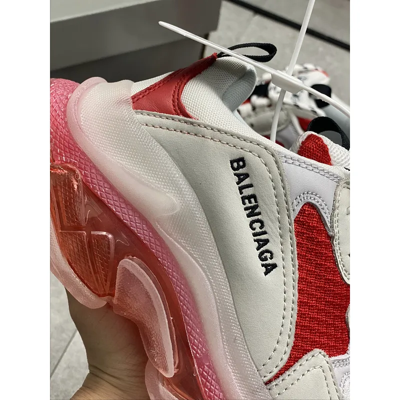 Top Quality Balenciaga triple s Balencia 2-generation visible and transparent crystal air cushion sole made of old thick base Laoda Shoes Size: 35-46 #9874266