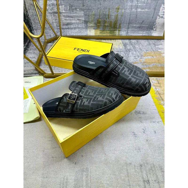 Fendi shoes for Fendi Slippers for men #A50777