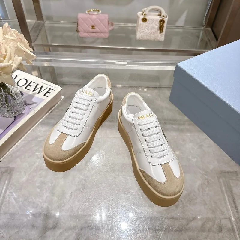 Replica Prada Shoes for Womens Prada Sneakers White Grey 35-41 Size #A53005 Replica Prada Shoes for Womens Prada Sneakers White Grey 35-41 Size #A53005