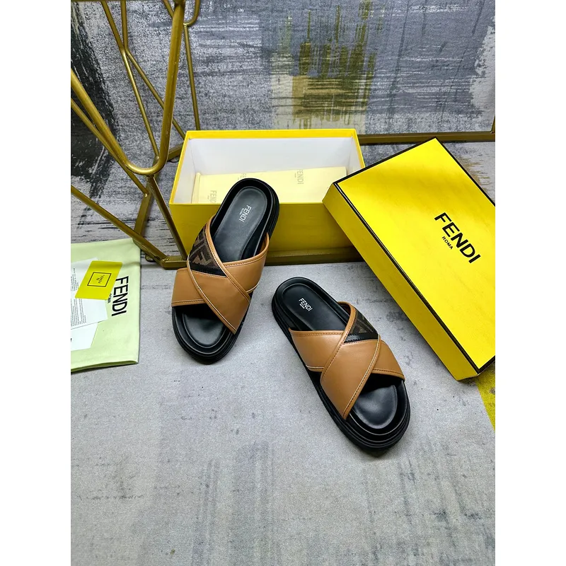 Fendi shoes for Fendi Slippers for men #A50789 Fendi shoes for Fendi Slippers for men #A50789