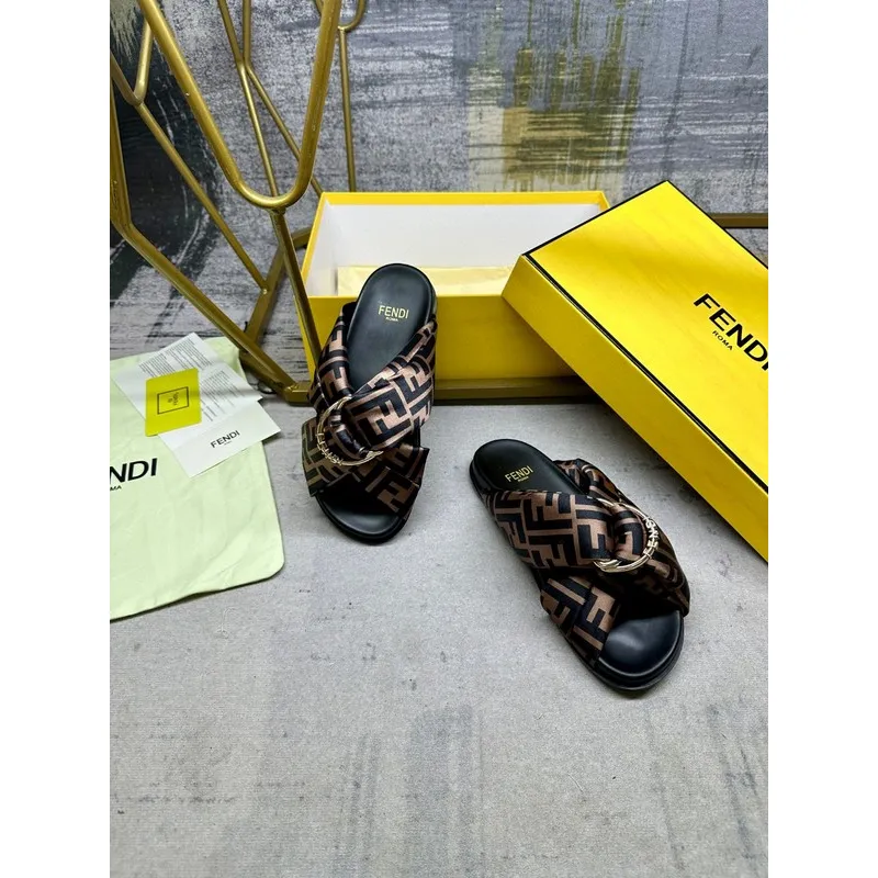 Fendi shoes for Fendi slippers for women #A49895