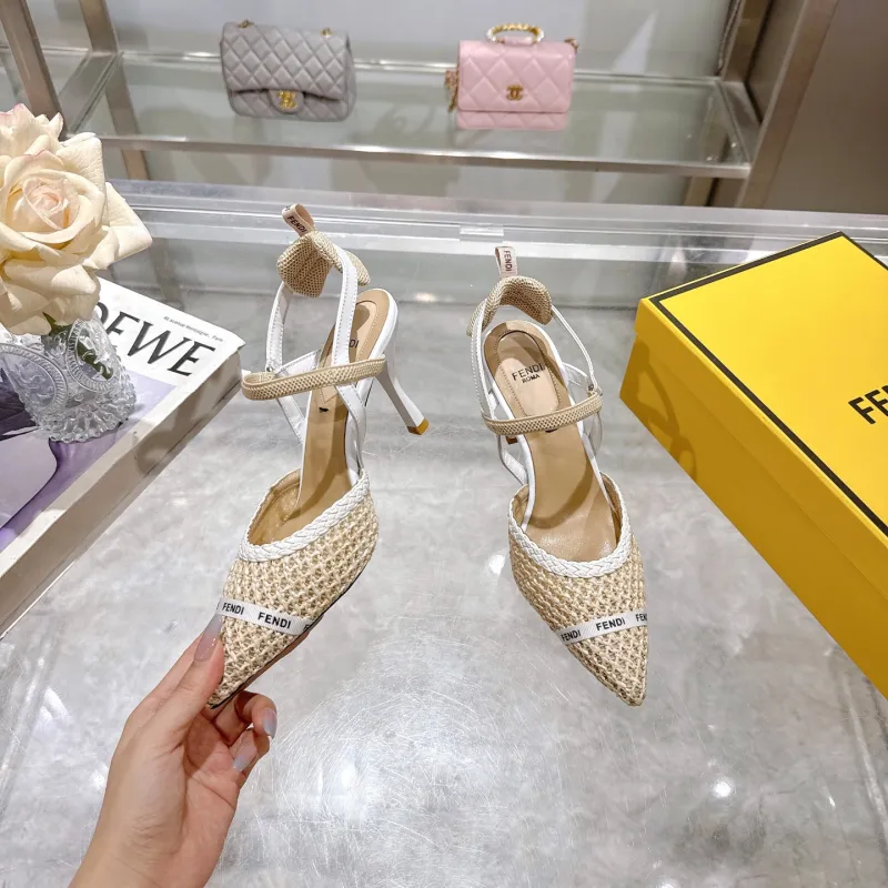 Fendi shoes for Fendi High-heeled shoes for women #A61804