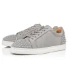 2020 CL Redbottom red bottoms men women fashion luxury designer shoes spike high top sneakers black white bred grey leather suede flats casual shoe #9874153