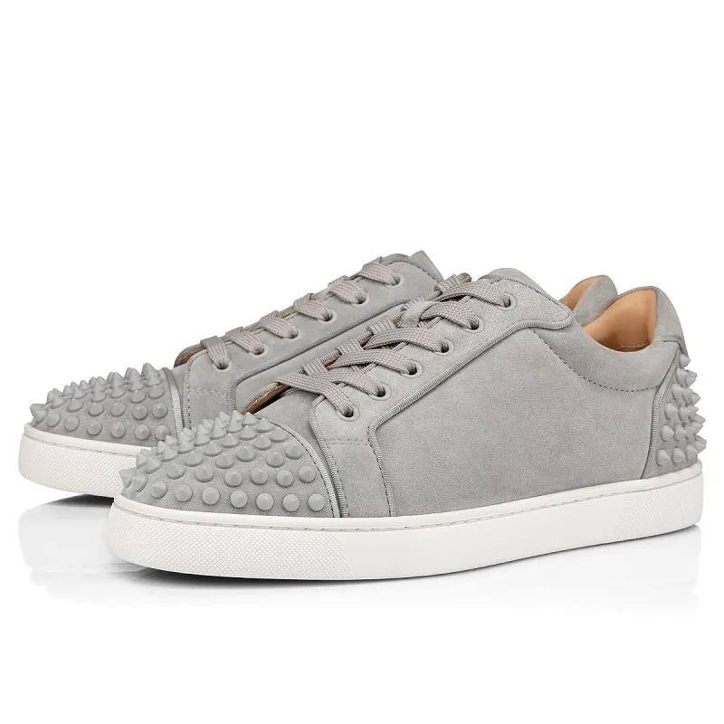 2020 CL Redbottom red bottoms men women fashion luxury designer shoes spike high top sneakers black white bred grey leather suede flats casual shoe #9874153